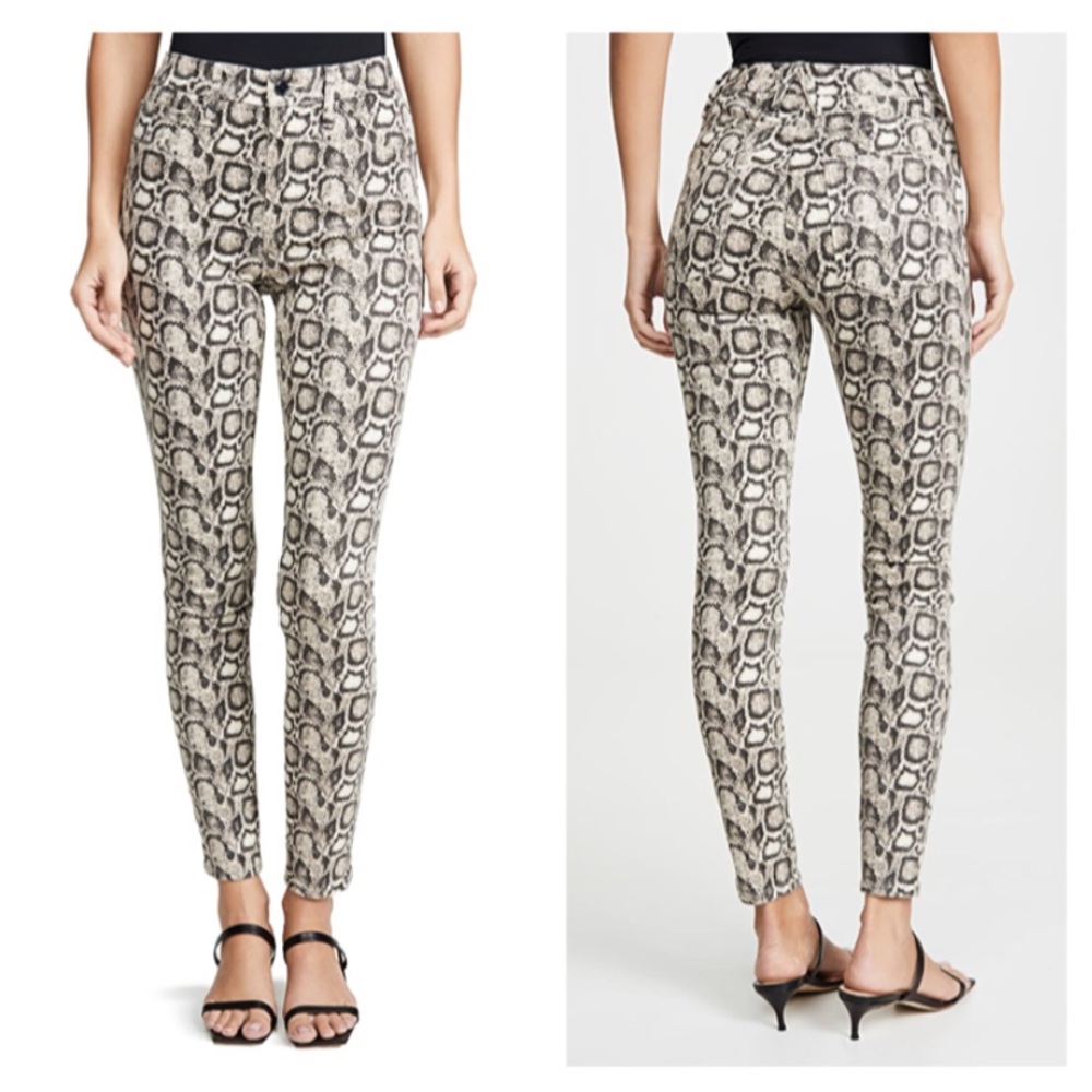 New! Good American Good Legs Snake Skinny Jeans